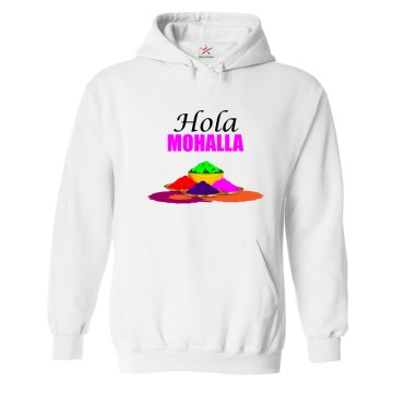 Hola Mohalla Sikh Khalsa Gulal Celebrating Festival Print Unisex Kids & Adult Pullover Hoodie									